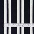 Awning Stripe Rayon Challis - Midnight