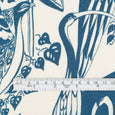 Tropical Birds Viscose / Rayon Crepe - Delph Blue