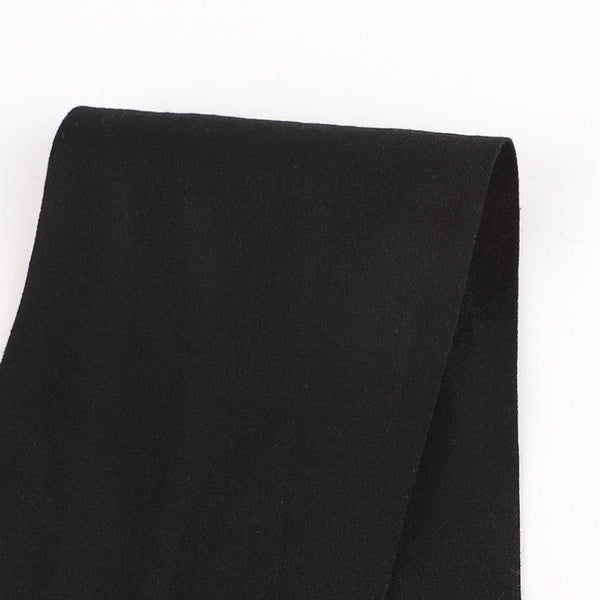 Melton Wool / Viscose Suiting - Black
