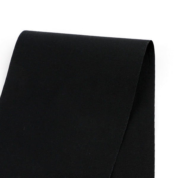 Stretch Cotton Shirting - Black