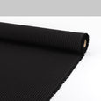 Semi-Sheer Pinstripe Poly Suiting - Black