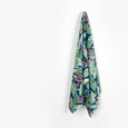 Heliconia Cotton Shirting  - Blue / Green