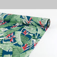 Heliconia Cotton Shirting  - Blue / Green