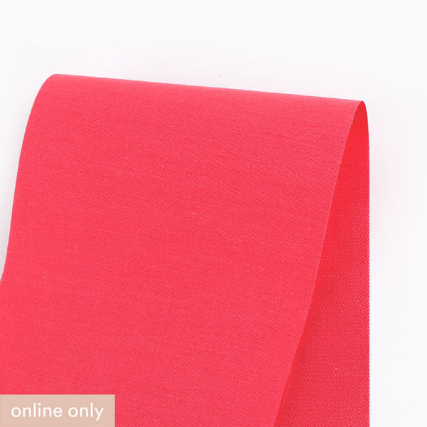Silk / Cotton Twill Suiting - Folly Pink