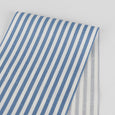 Printed Stripe Stretch Cotton - Blue