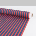 Club Stripe Cotton Shirting - Navy / Red