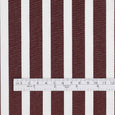 Club Stripe Cotton Shirting - White / Wine