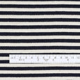 Cord Weft Stripe Suiting - Navy / Natural