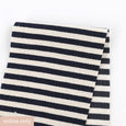 Cord Weft Stripe Suiting - Navy / Natural