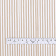 Candy Stripe Cotton Shirting - Crema