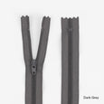Dress Zips - 18cm - Dark Grey