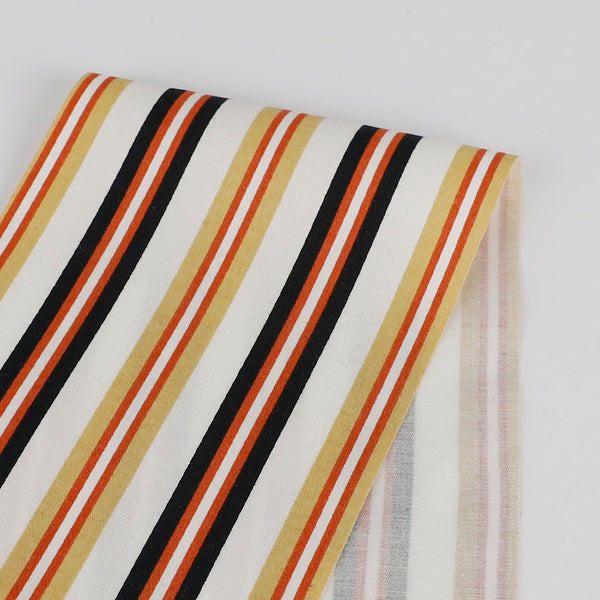 Daytona Stripe Stretch Cotton - Old Gold