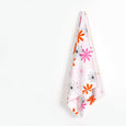 Flower Pop Stretch Cotton Poplin - Pink / Orange