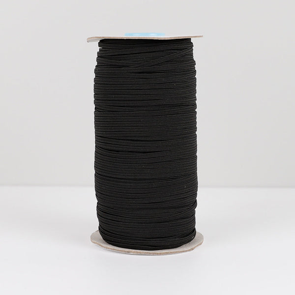 Braided Elastic 3mm / 175m Spool - Black