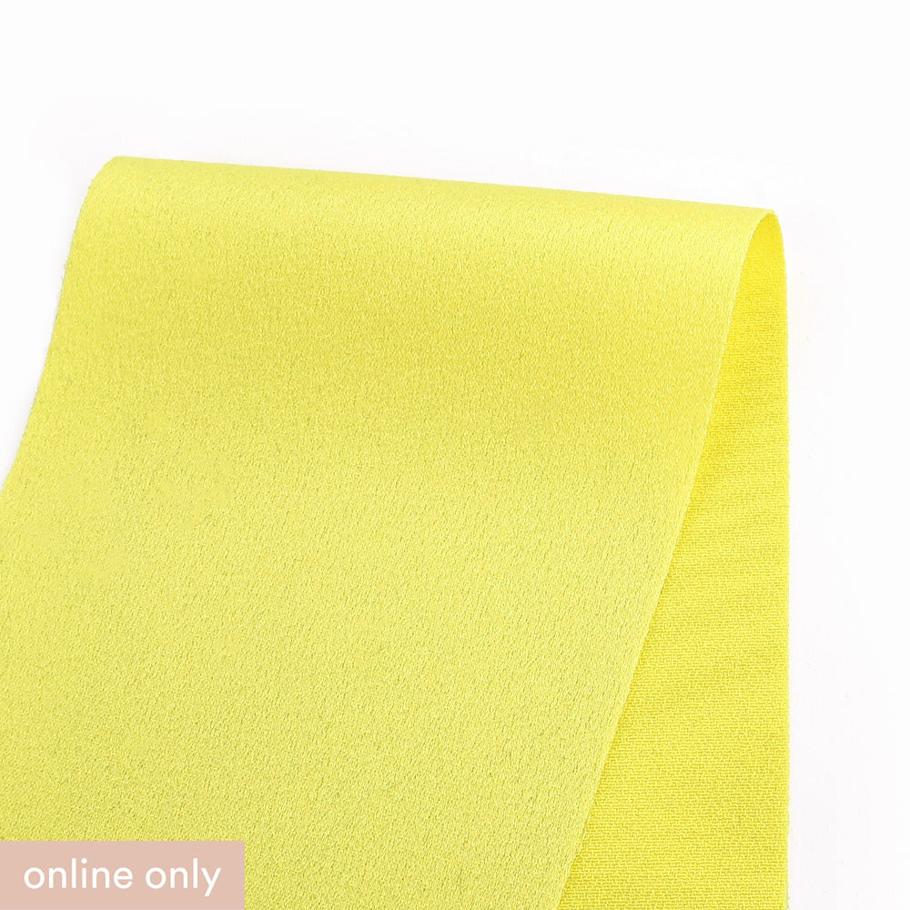 Triacetate / Poly Satin - Highlighter Yellow