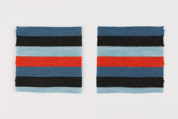 W | Four Stripe Merino Jersey - Orange / Blue