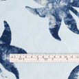 Tie Dye Palm Tree Cotton Lawn - Blue