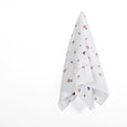 Embroidered Insects Linen - White Multi (remnant)