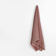 Herringbone Stripe Cotton / Triacetate - Russet Mix