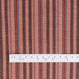 Herringbone Stripe Cotton / Triacetate - Russet Mix