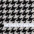 Houndstooth Wool / Poly Coating - Black / White