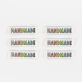 KATM Woven Labels - Rainbow Handmade (cream)