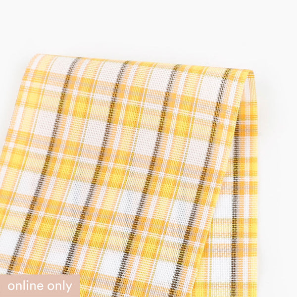 Lightweight Retro Check Cotton - Yellow