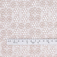 Freckled Flower Cotton - Brown / White