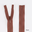 Invisible Zips - 60cm - Maple