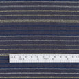 Metallic Weft Twil Stripe Linen / Cotton - Shadow