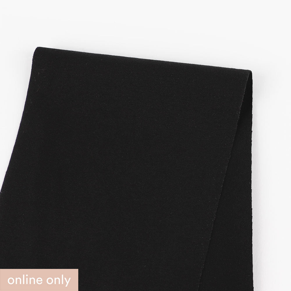 Midweight Stretch Cotton Jersey - Black