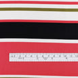 Multi Stripe Silk Twill Lining - Strawberry Patch