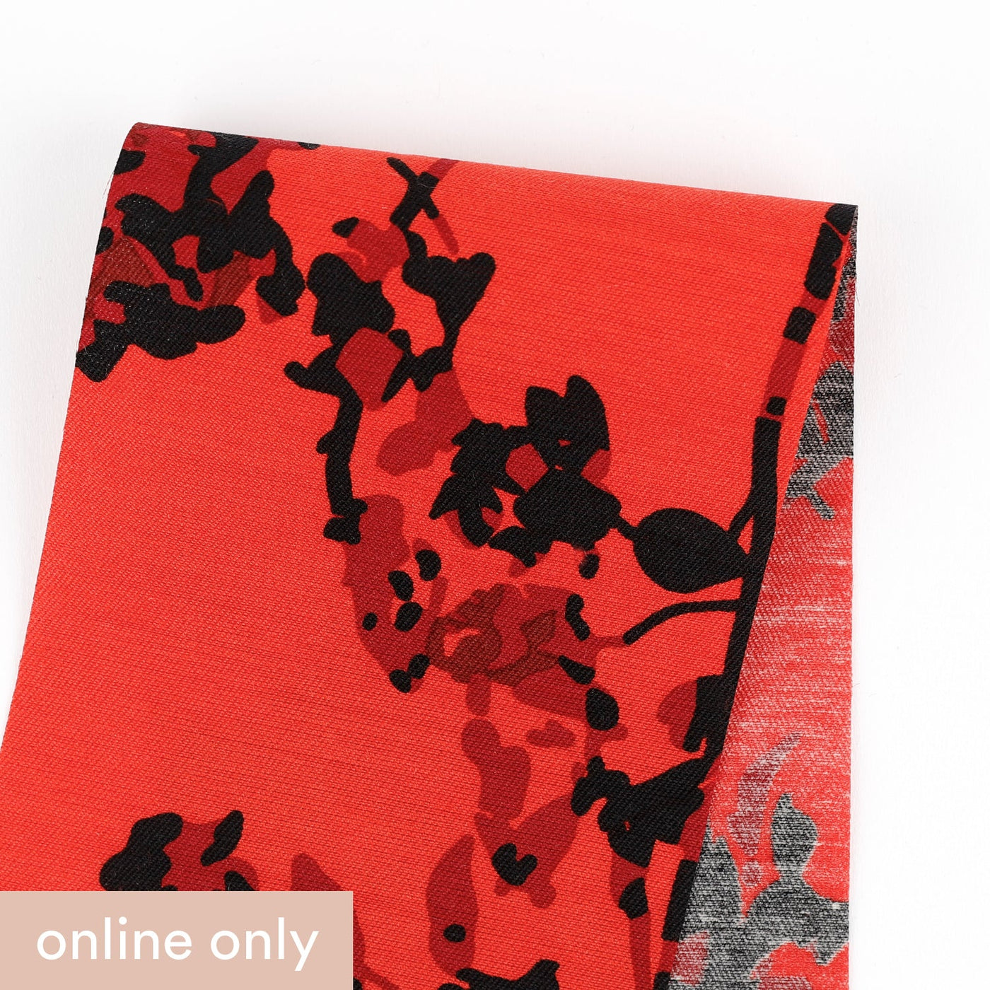 Blooming Branches Wool / Silk Suiting - Red