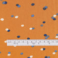 Drawn Dot Poly Crepe - Clementine
