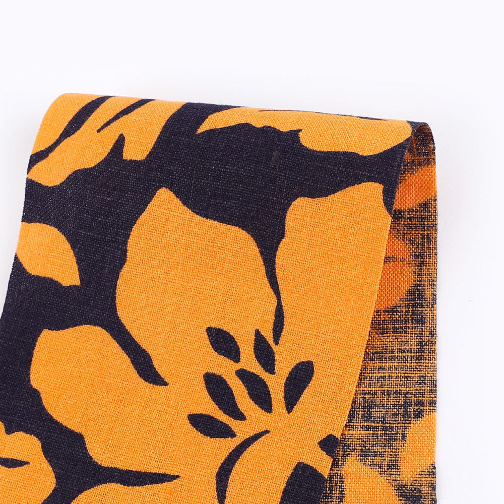 Californian Poppy Midweight Linen - Ink