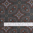 Ornate Cotton Twill - Dark Grey Mix