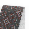 Ornate Cotton Twill - Dark Grey Mix