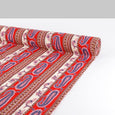 Paisley Stripe Soft Cotton - Red