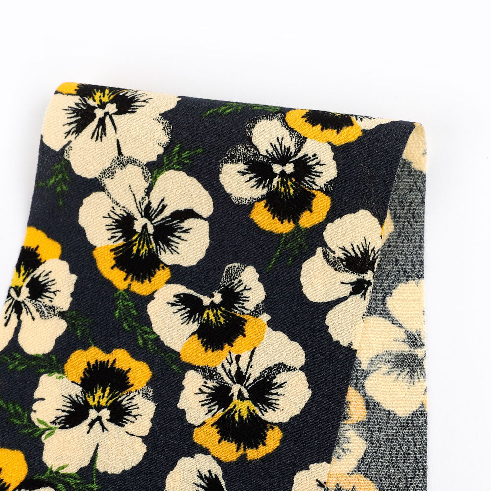 Pansy Viscose Crepe - Yellow