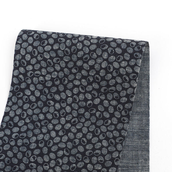 Pebble Print Chambray - Dusty Navy