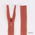 Invisible Zips - 23cm - Red Clay