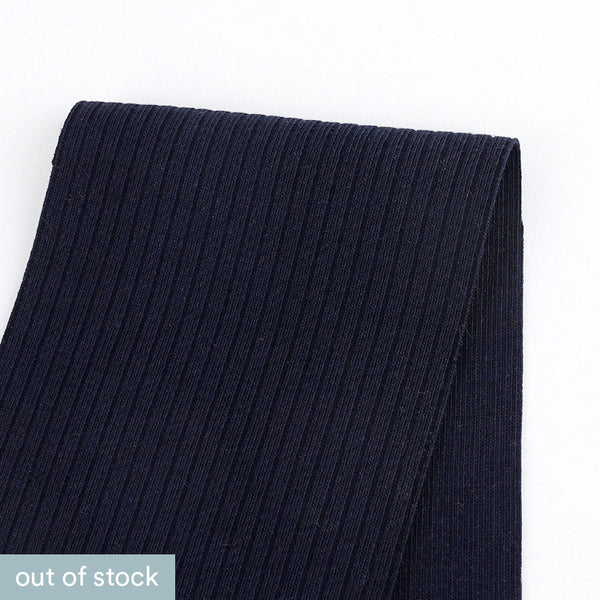 Organic Cotton Rib - Navy