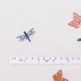 Embroidered Insects Linen - White Multi (remnant)