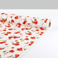 Scattered Poppy Viscose Crepe - Cream