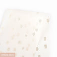 Metallic Dappled Spot Sheer Silk - Ivory / Gold