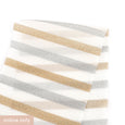 Metalic Weft Stripe Silk - Ivory