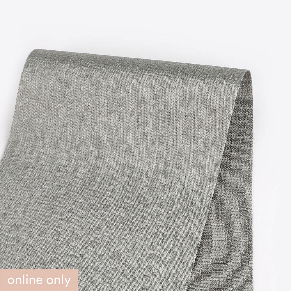 Crinkle Viscose / Rayon Satin - Nickel