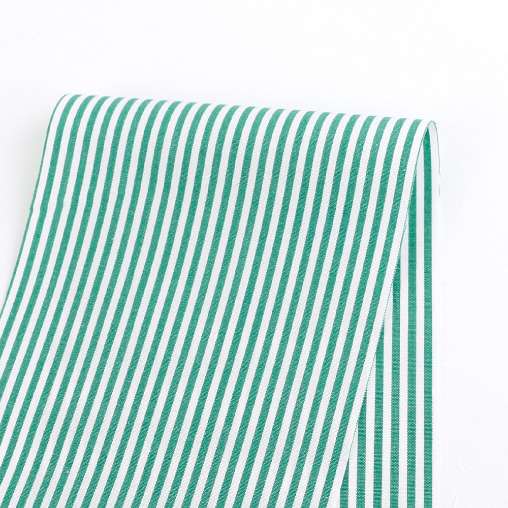 Small Candy Stripe Cotton - Kelly