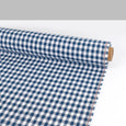 Lightweight Linen / Cotton Gingham - Marine