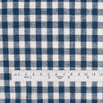 Lightweight Linen / Cotton Gingham - Marine